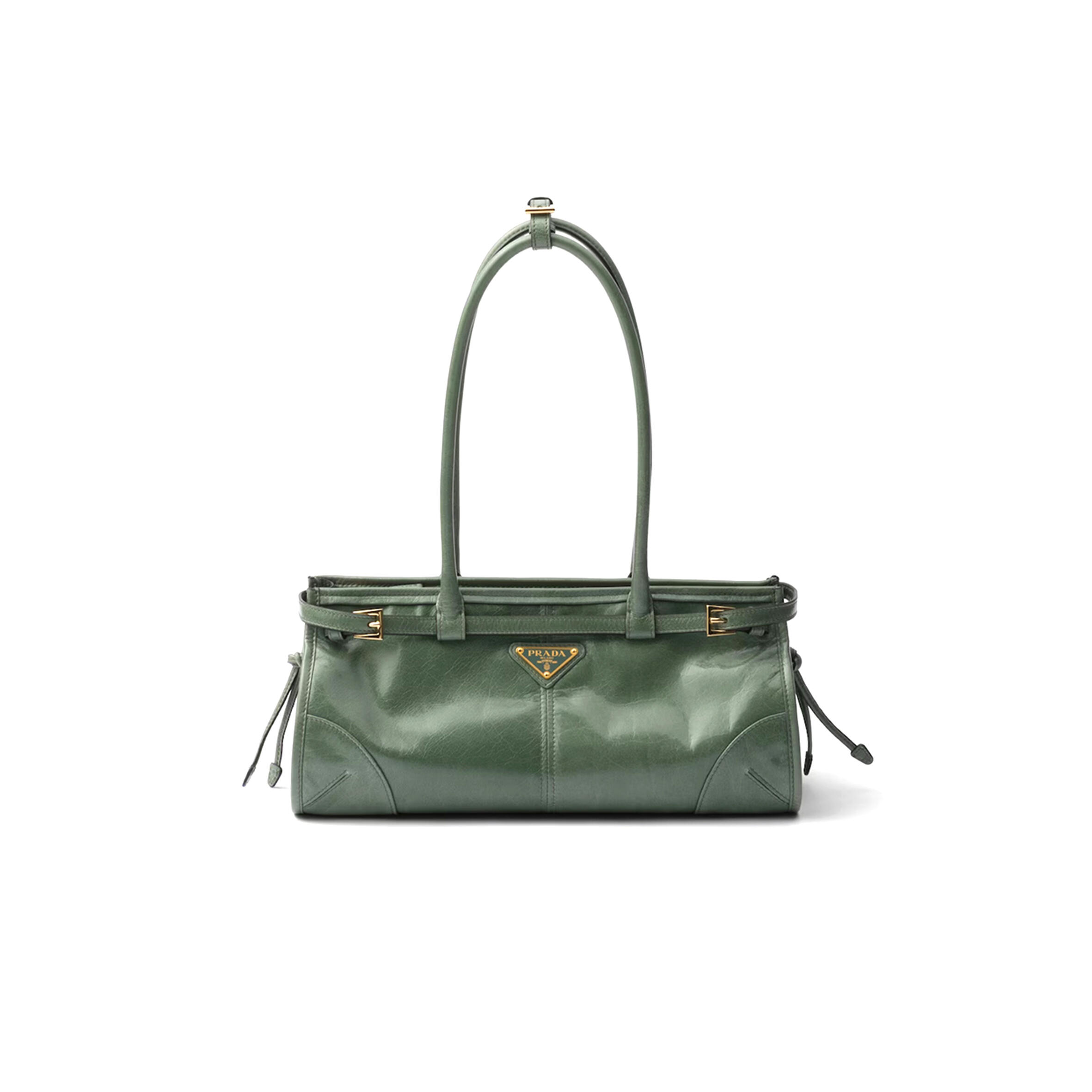 PRADA BONNIE MEDIUM LEATHER HANDBAG 1BA426 (32*15.5*12cm)
